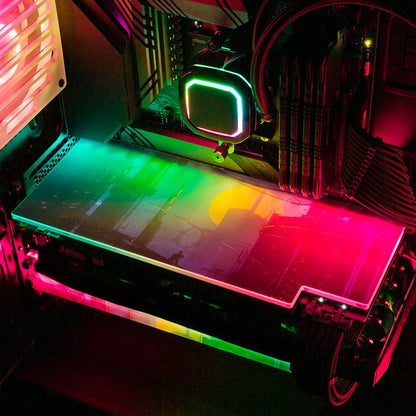 The Orange Moon RGB GPU Backplate - Dan Giuz - V1Tech