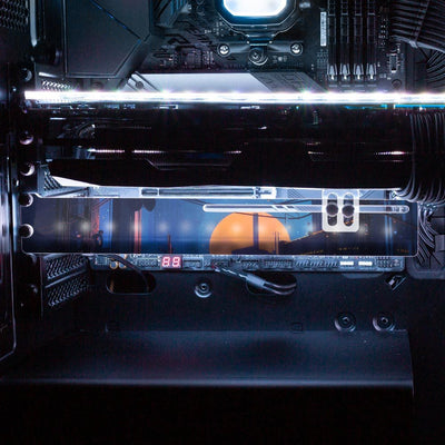 The Orange Moon RGB GPU Support Bracket