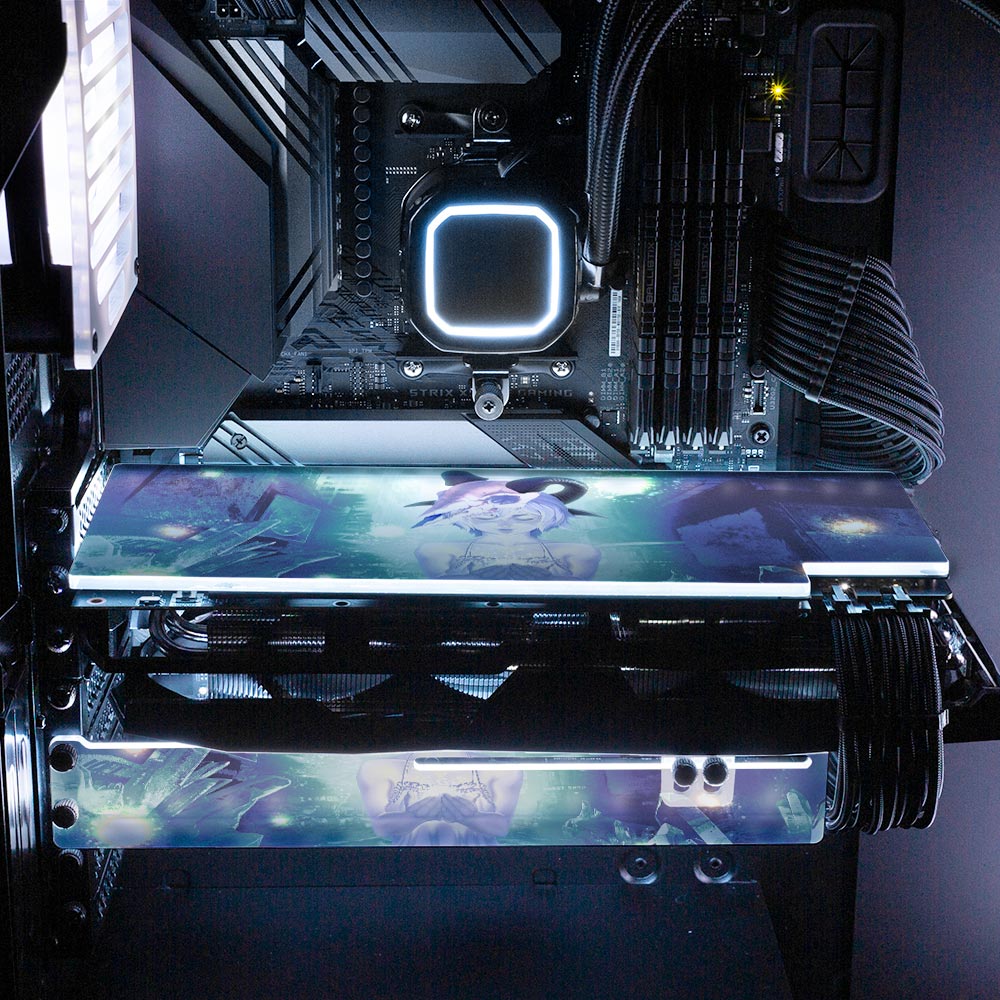 The Shepherdess Rebirth RGB GPU Backplate - Ghost Data - V1Tech