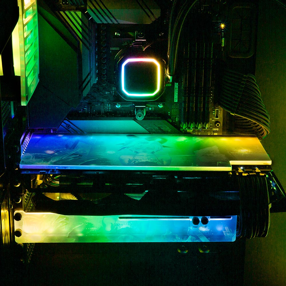 The Shepherdess Rebirth RGB GPU Backplate - Ghost Data - V1Tech