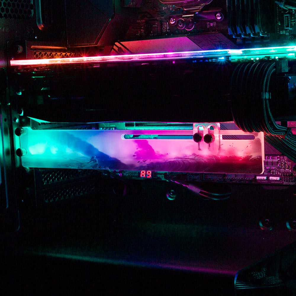 The Storm RGB GPU Support Bracket - Ismaeel Shaikh - V1Tech