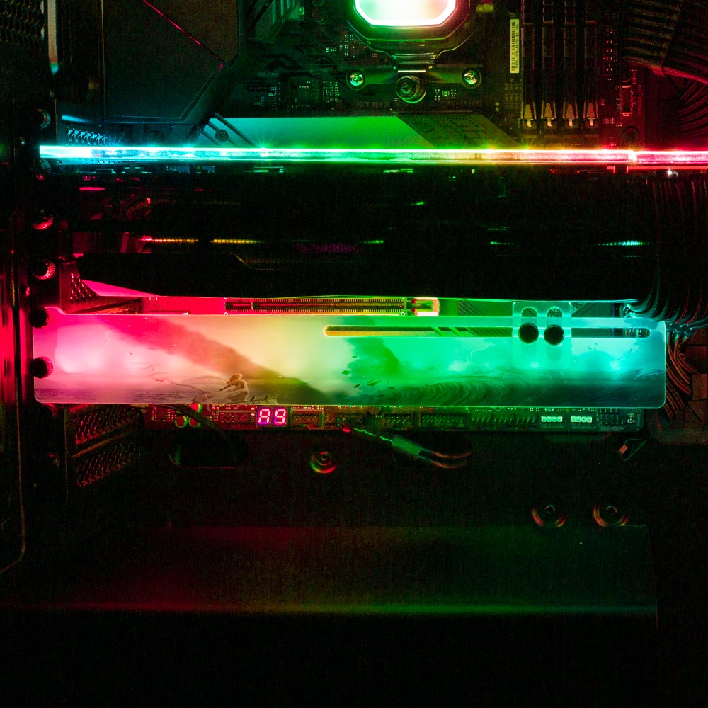 The Storm RGB GPU Support Bracket - Ismaeel Shaikh - V1Tech