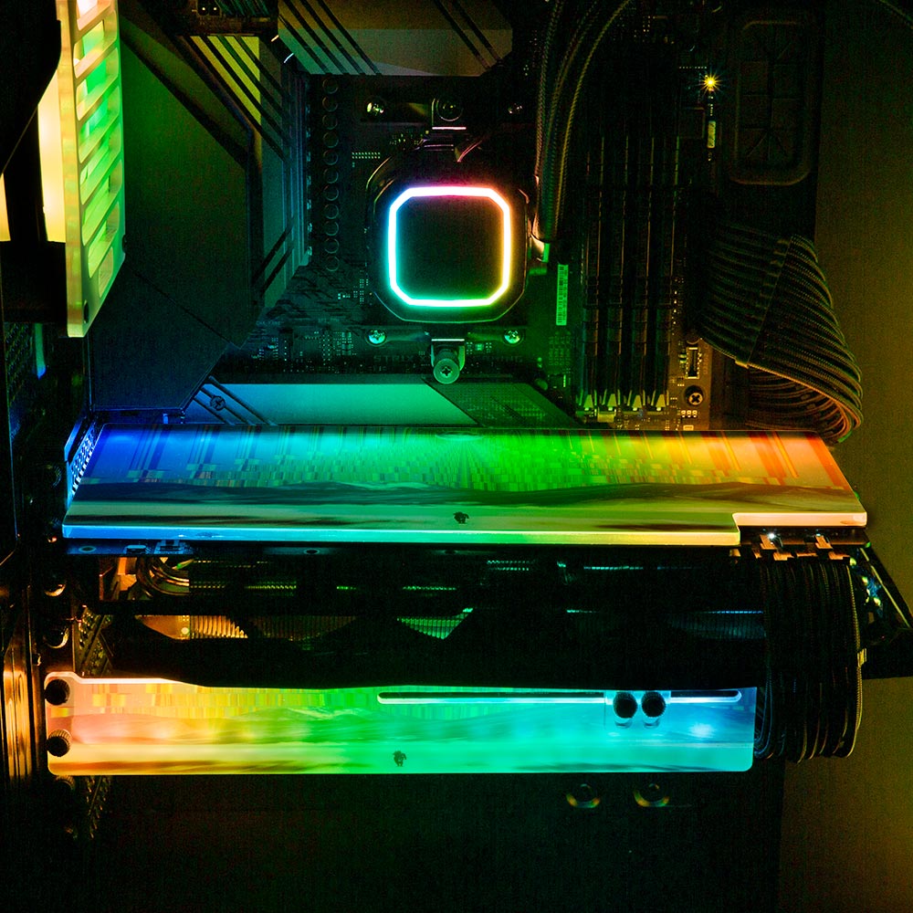 The Ultimate Experience RGB GPU Backplate - Cajuca Art - V1Tech