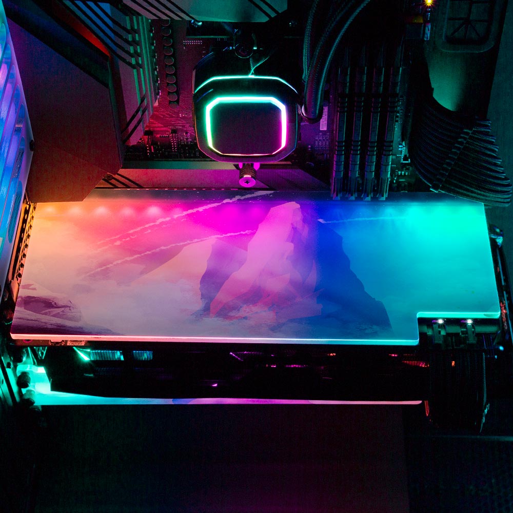 The Wanderer RGB GPU Backplate - Seerlight - V1Tech