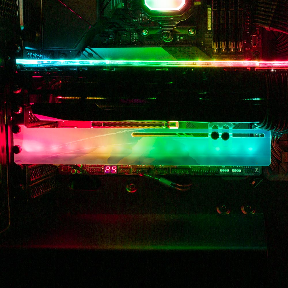 The Wanderer RGB GPU Support Bracket - Seerlight - V1Tech