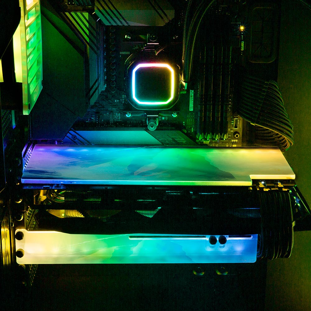 The Wanderer RGB GPU Support Bracket - Seerlight - V1Tech