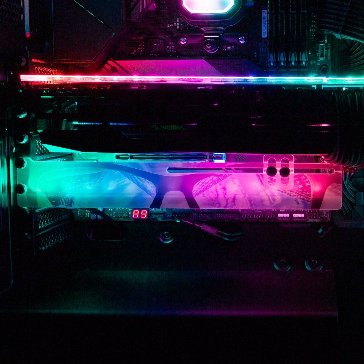 The Way I See The World RGB GPU Support Bracket - Perphotal - V1Tech