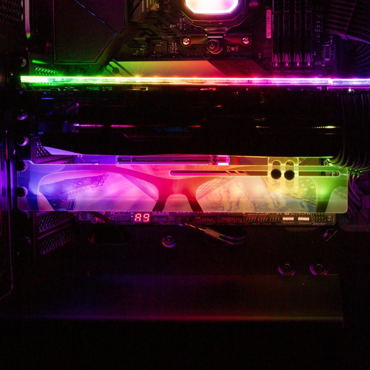 The Way I See The World RGB GPU Support Bracket - Perphotal - V1Tech