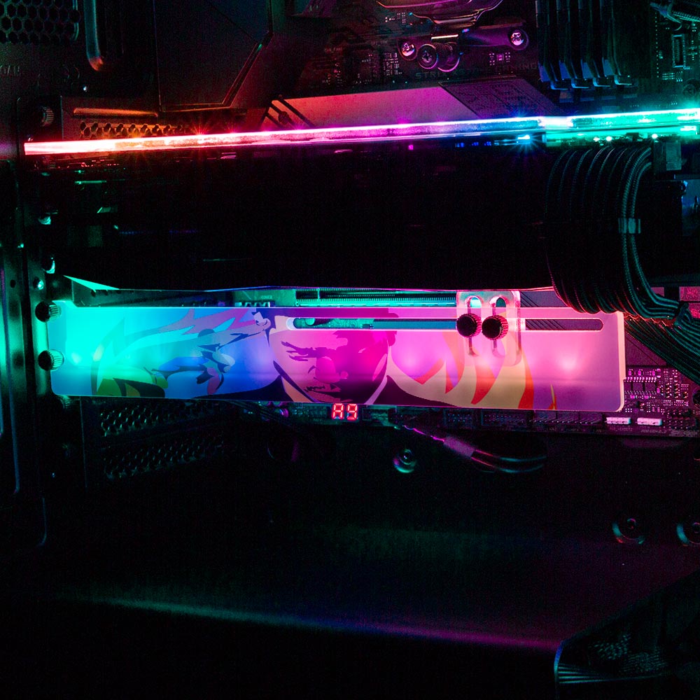 Thinkingdrome RGB GPU Support Bracket - Technodrome1 - V1Tech