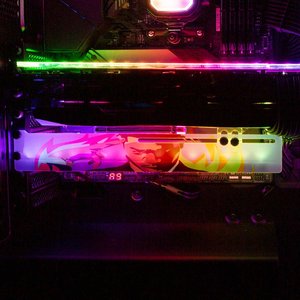 Thinkingdrome RGB GPU Support Bracket - Technodrome1 - V1Tech