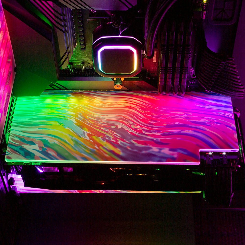 Tidal Wave RGB GPU Backplate - Guedda HM - V1Tech