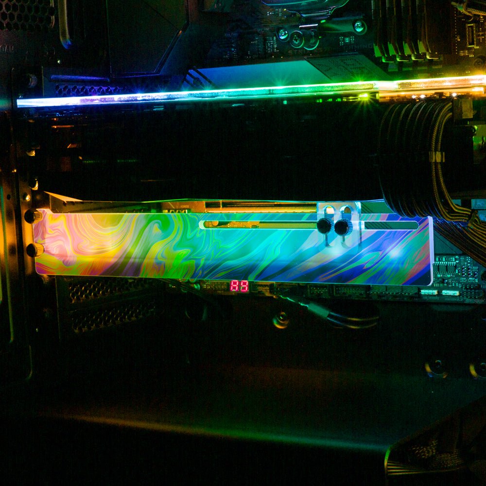 Til the Weather Changes RGB GPU Support Bracket - Maalavidaa - V1Tech