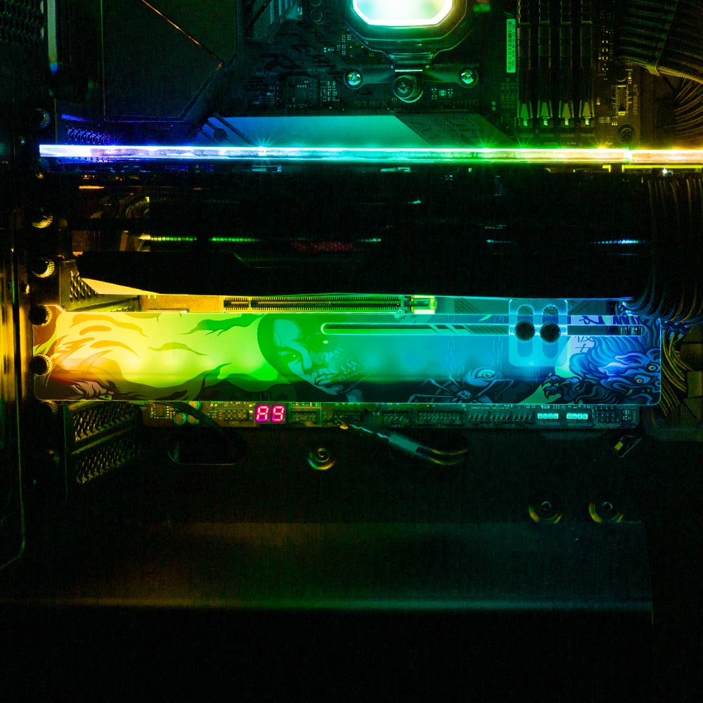 Toxic Oni Keeper RGB GPU Support Bracket - Daniele Caruso - V1Tech