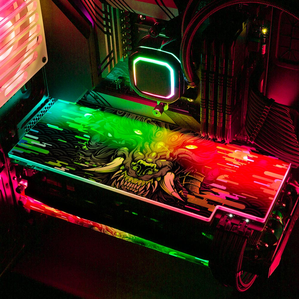 Toxic Wolf RGB GPU Backplate - Daniele Caruso - V1Tech