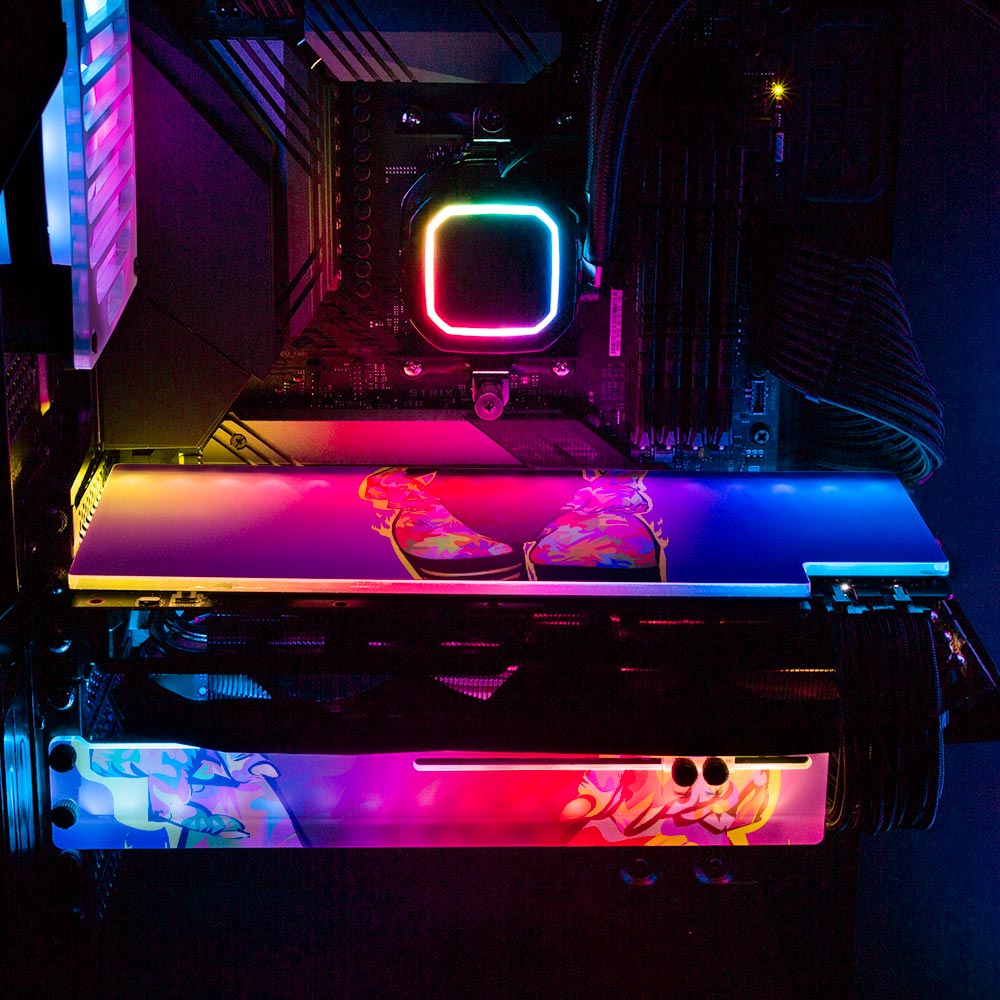 Tumble RGB GPU Backplate - Technodrome1 - V1Tech