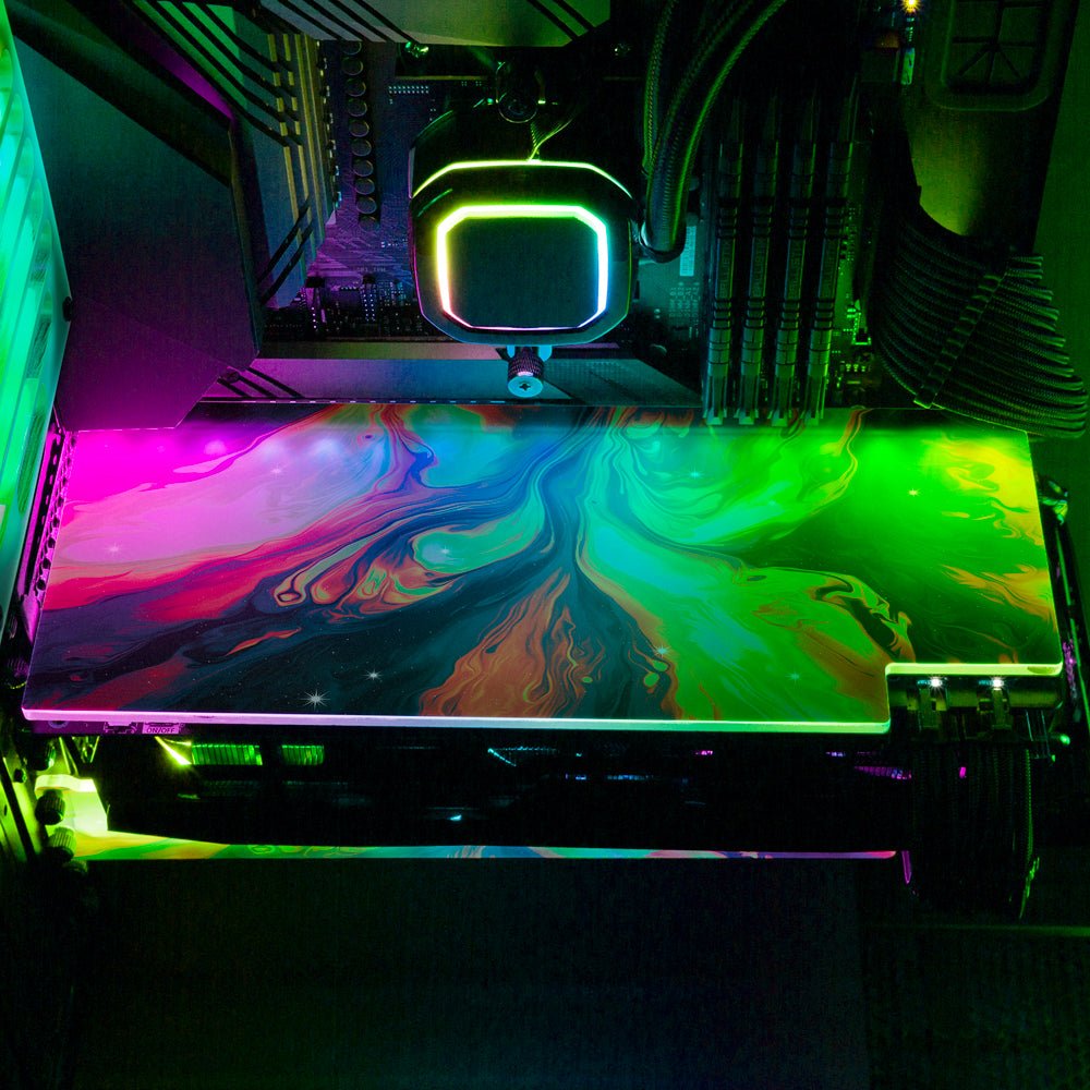 Twin Flame RGB GPU Backplate - Maalavidaa - V1Tech