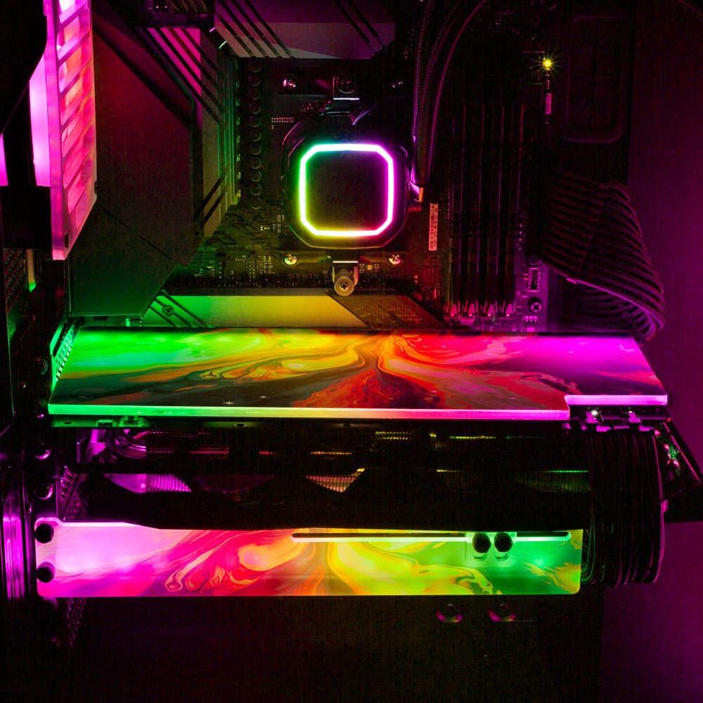 Twin Flame RGB GPU Backplate - Maalavidaa - V1Tech