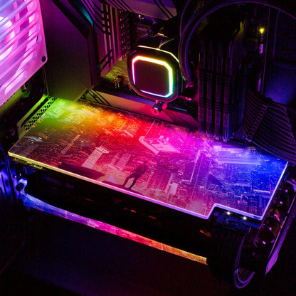 Under City Lights RGB GPU Backplate - Nogar007 - V1Tech