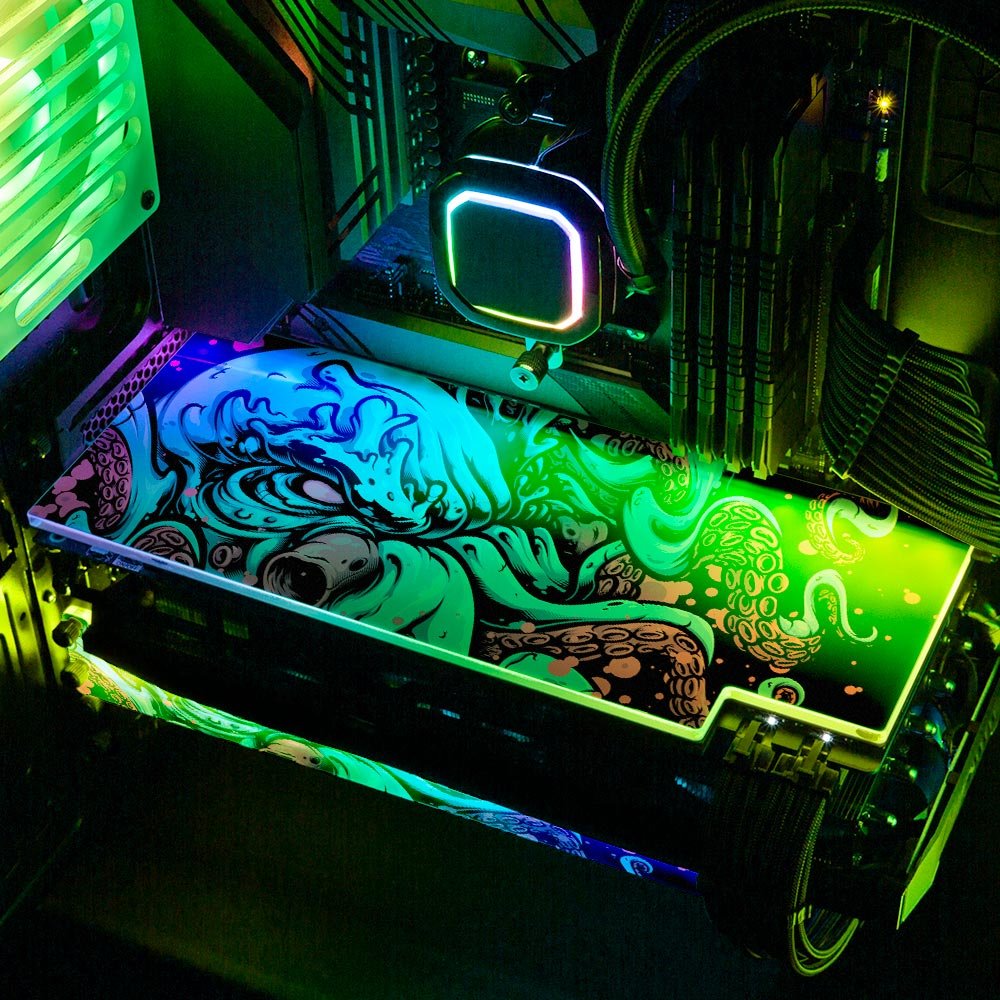 Underwater Sea Creature RGB GPU Backplate - Daniele Caruso - V1Tech