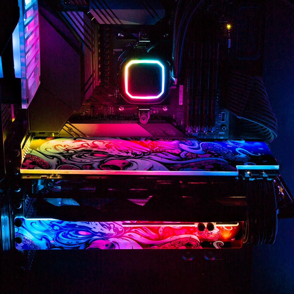 Underwater Sea Creature RGB GPU Backplate - Daniele Caruso - V1Tech