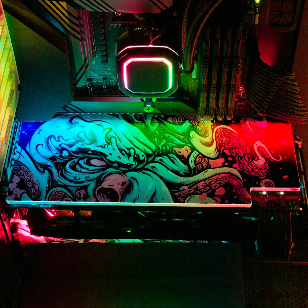 Underwater Sea Creature RGB GPU Backplate - Daniele Caruso - V1Tech