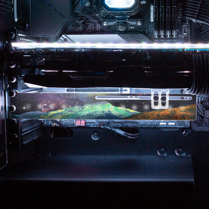 Universo PsicodŽlico RGB GPU Support Bracket - Cajuca Art - V1Tech