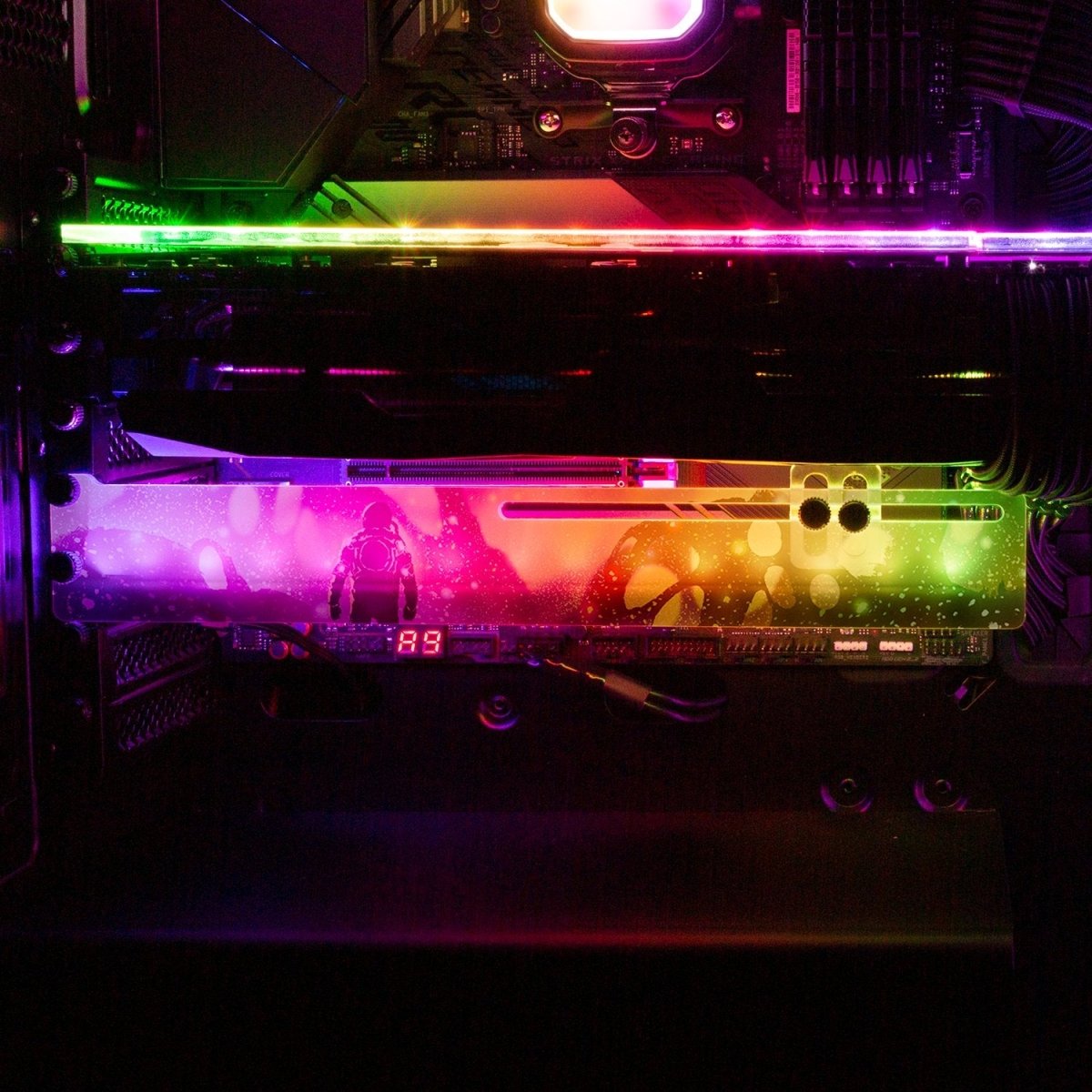 Unknown Land RGB GPU Support Bracket - V1Tech