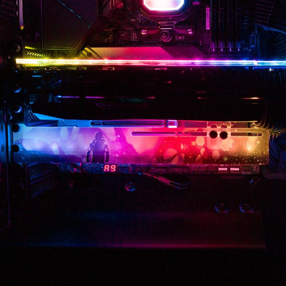 Unknown Land RGB GPU Support Bracket - V1Tech