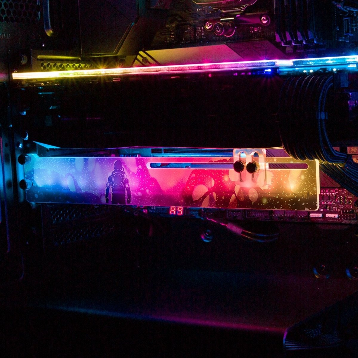 Unknown Land RGB GPU Support Bracket - V1Tech