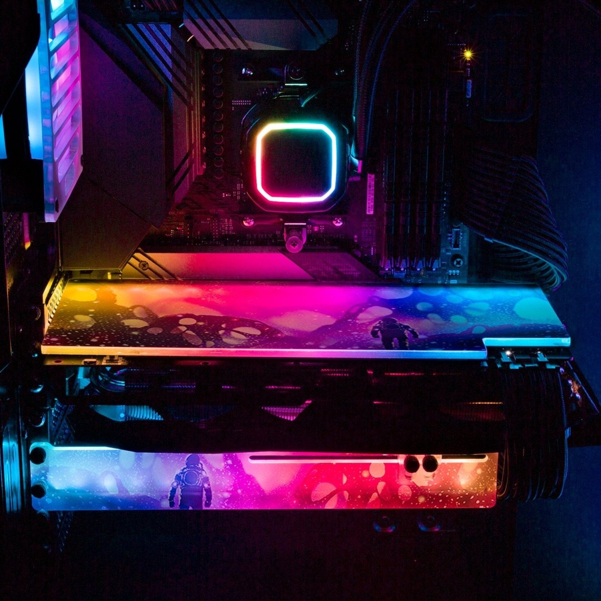 Unknown Land RGB GPU Support Bracket - V1Tech