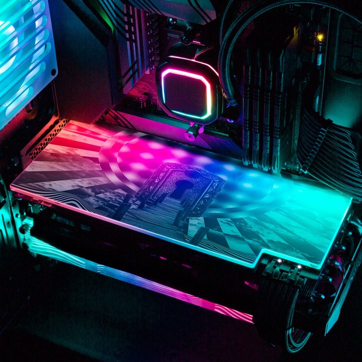 Unlock Your Mind RGB GPU Backplate - Tankuss - V1Tech