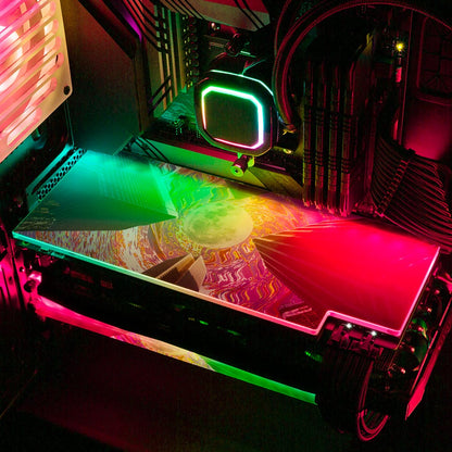 Urbe RGB GPU Backplate - Cajuca Art - V1Tech