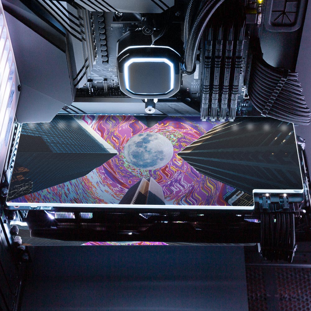 Urbe RGB GPU Backplate - Cajuca Art - V1Tech