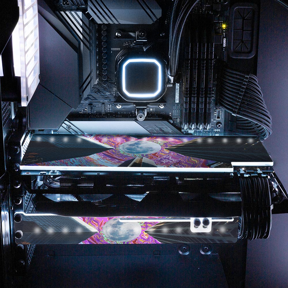 Urbe RGB GPU Backplate - Cajuca Art - V1Tech