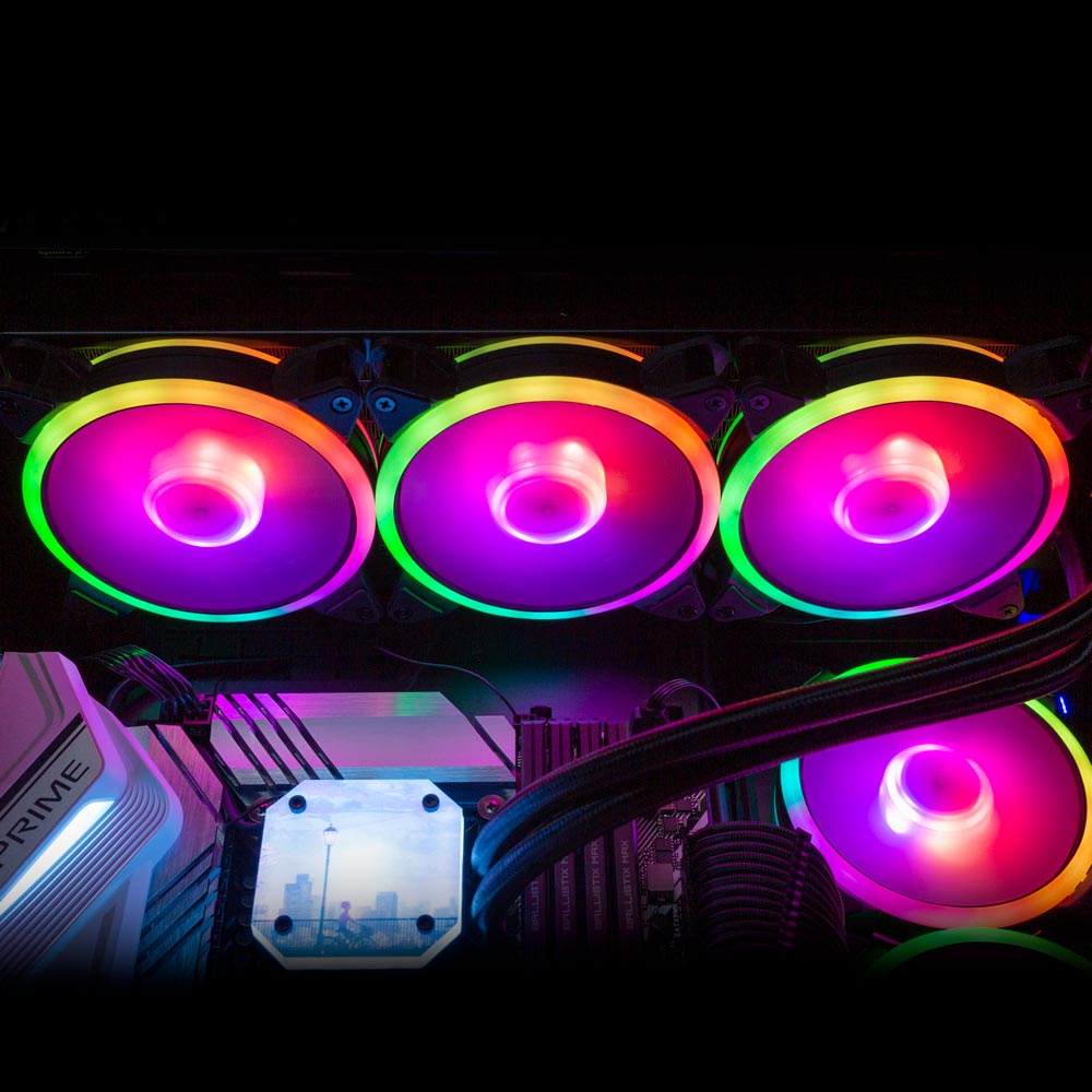 V1Tech Addressable RGB Fan 120mm 1800RPM PWM - V1Tech