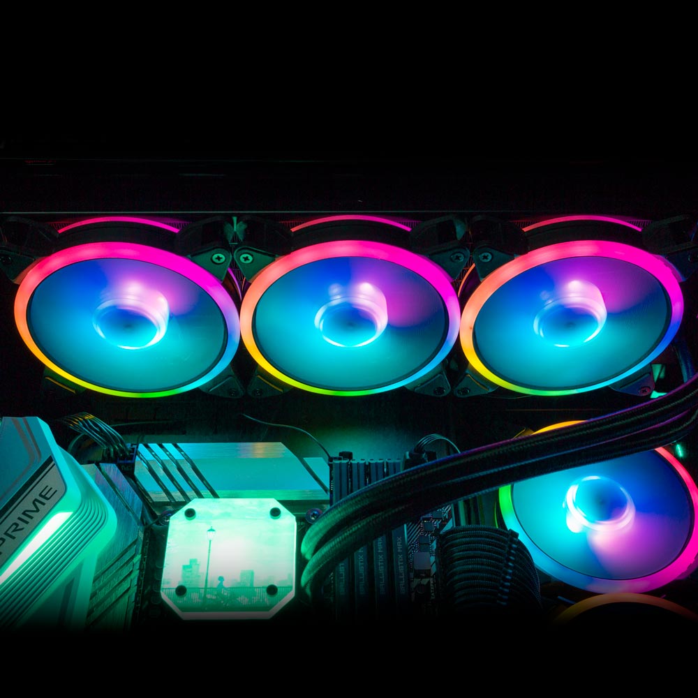 V1Tech Addressable RGB Fan 120mm 1800RPM PWM - V1Tech