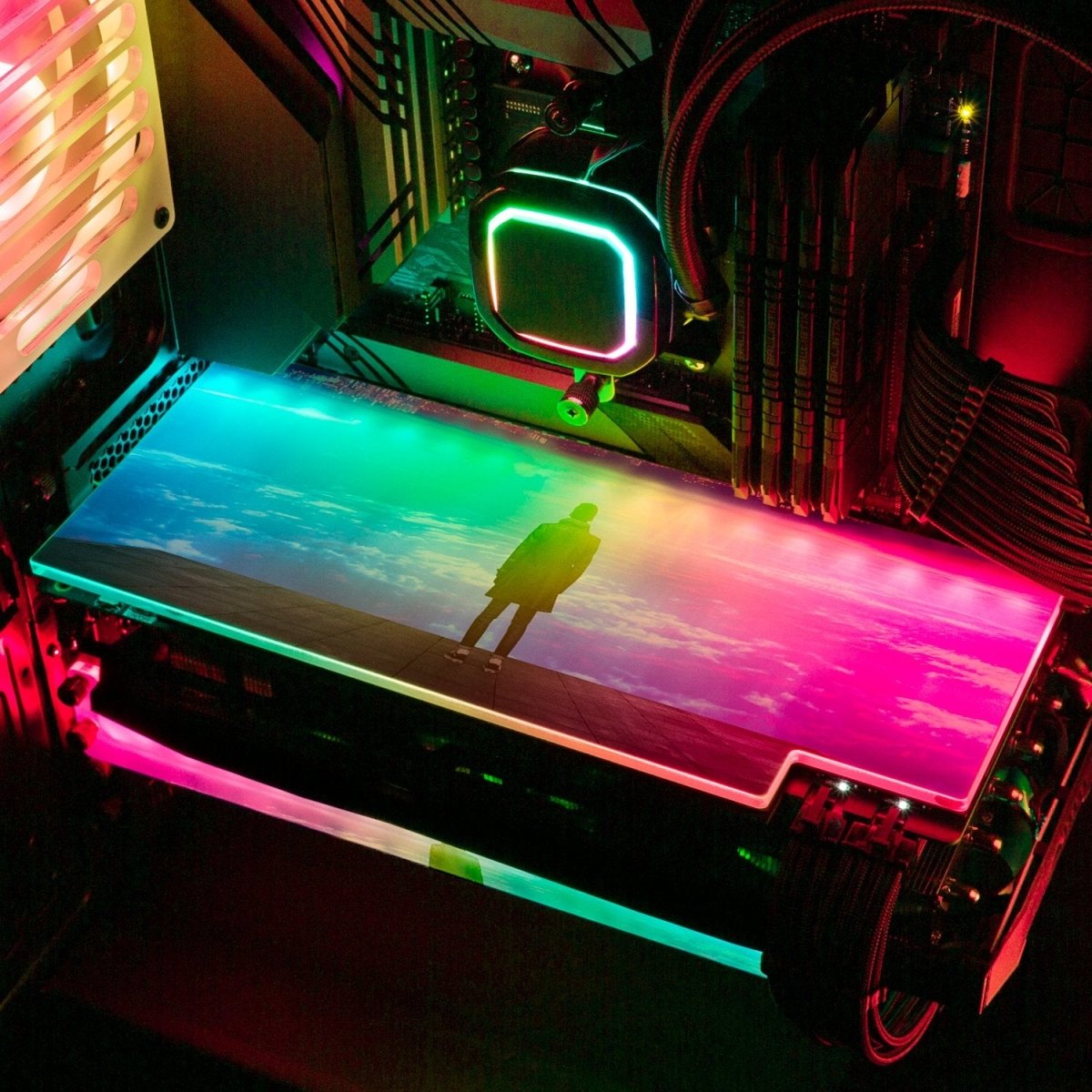 V2 City of Dreams RGB GPU Backplate - Nogar007 - V1Tech