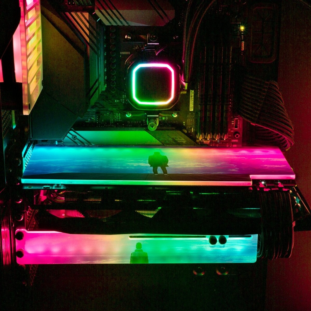 V2 City of Dreams RGB GPU Backplate - Nogar007 - V1Tech