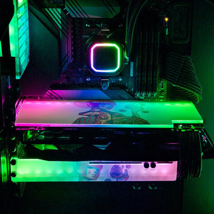 V2 Cookie Geisha RGB GPU Backplate - HeyMoonly - V1Tech