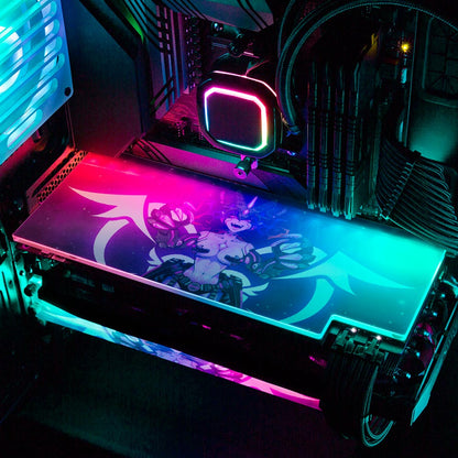 V2 Cyberlust Void Walker RGB GPU Backplate - Ghost Data - V1Tech