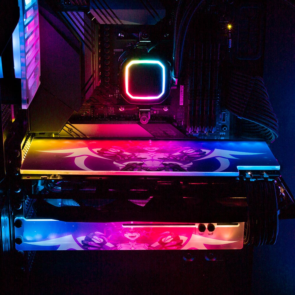 V2 Cyberlust Void Walker RGB GPU Backplate - Ghost Data - V1Tech