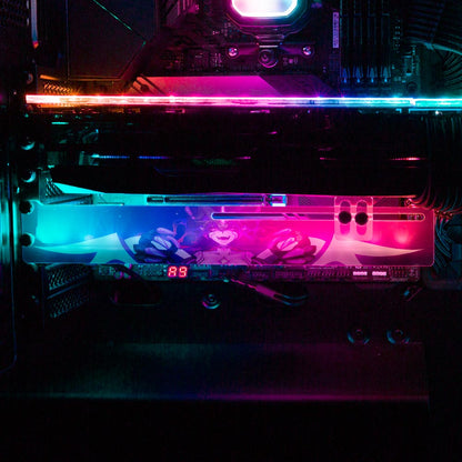 V2 Cyberlust Void Walker RGB GPU Support Bracket - Ghost Data - V1Tech