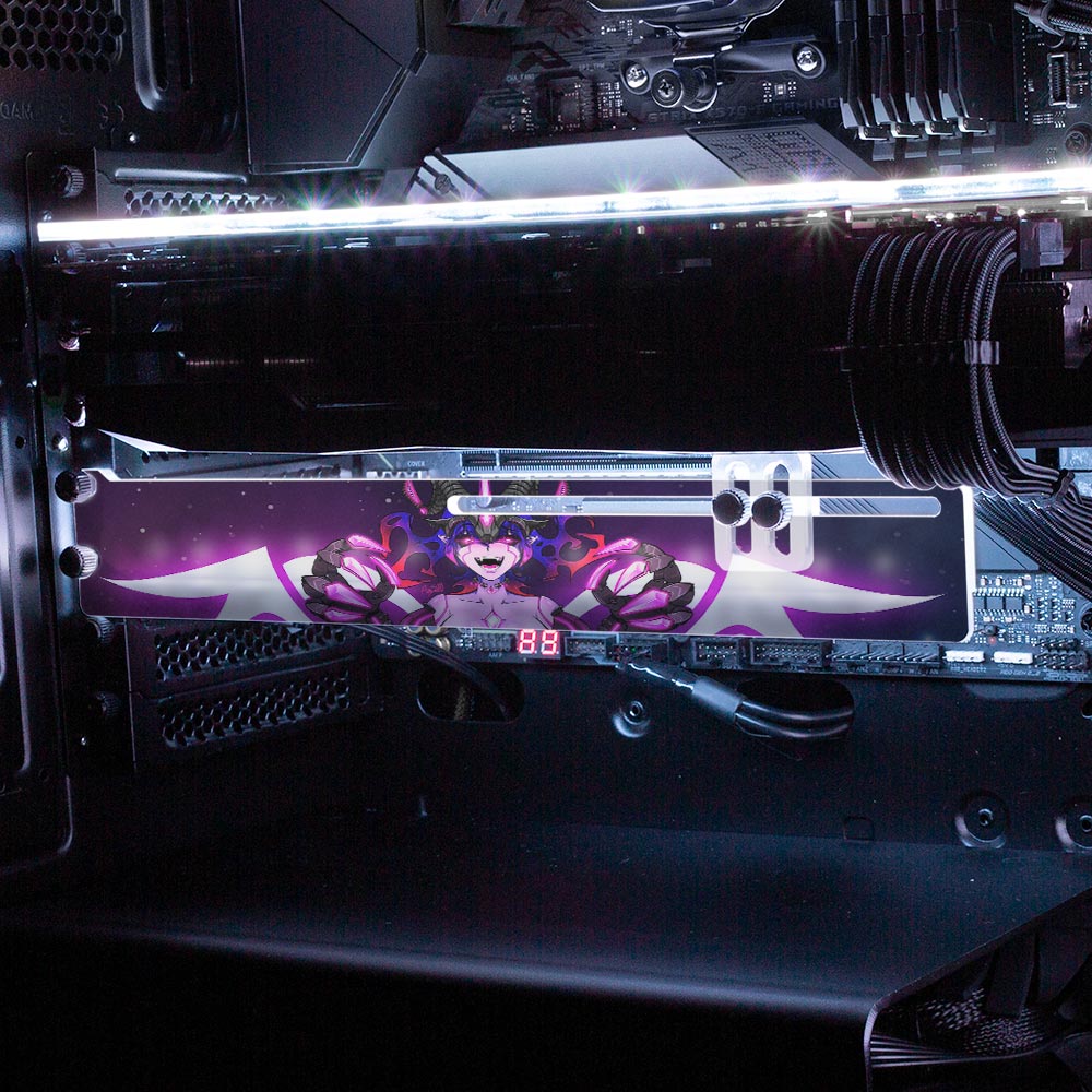 V2 Cyberlust Void Walker RGB GPU Support Bracket - Ghost Data - V1Tech