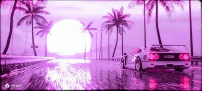 V2 F40 Sunset X-Large Mouse Pad