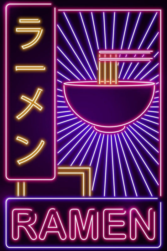 V2 Neon Ramen Sign Plexi Glass Wall Art - Donnie Art - V1Tech