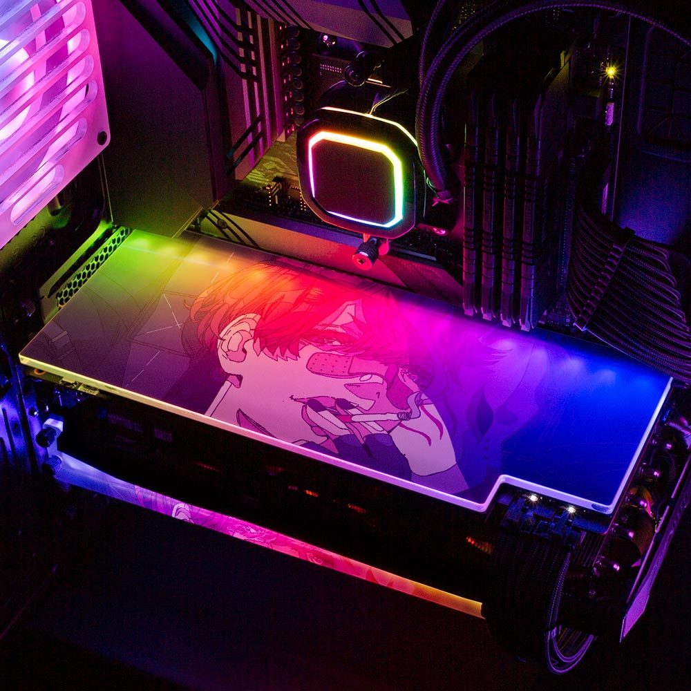 V2 Say Your Prayers RGB GPU Backplate - Kuurakuu - V1Tech