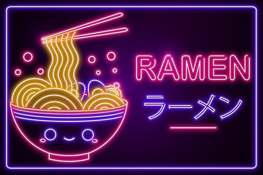 V3 Neon Ramen Plexi Glass Wall Art - Donnie Art - V1Tech