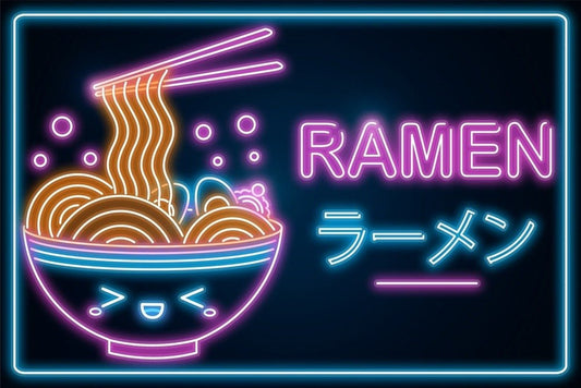 V3 Retro Neon Ramen Plexi Glass Wall Art - Donnie Art - V1Tech