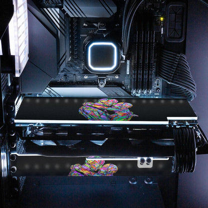 Valentines Robots RGB GPU Backplate - Technodrome1 - V1Tech