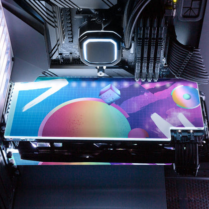 Vaporswavey RGB GPU Backplate - Devil May Create - V1Tech